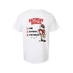 Chad — Saturday Goals Tee — back view