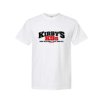 Kirby’s K9s Classic Logo Tee — White — front view