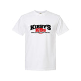 Kirby’s K9s Classic Logo Tee — White — front view