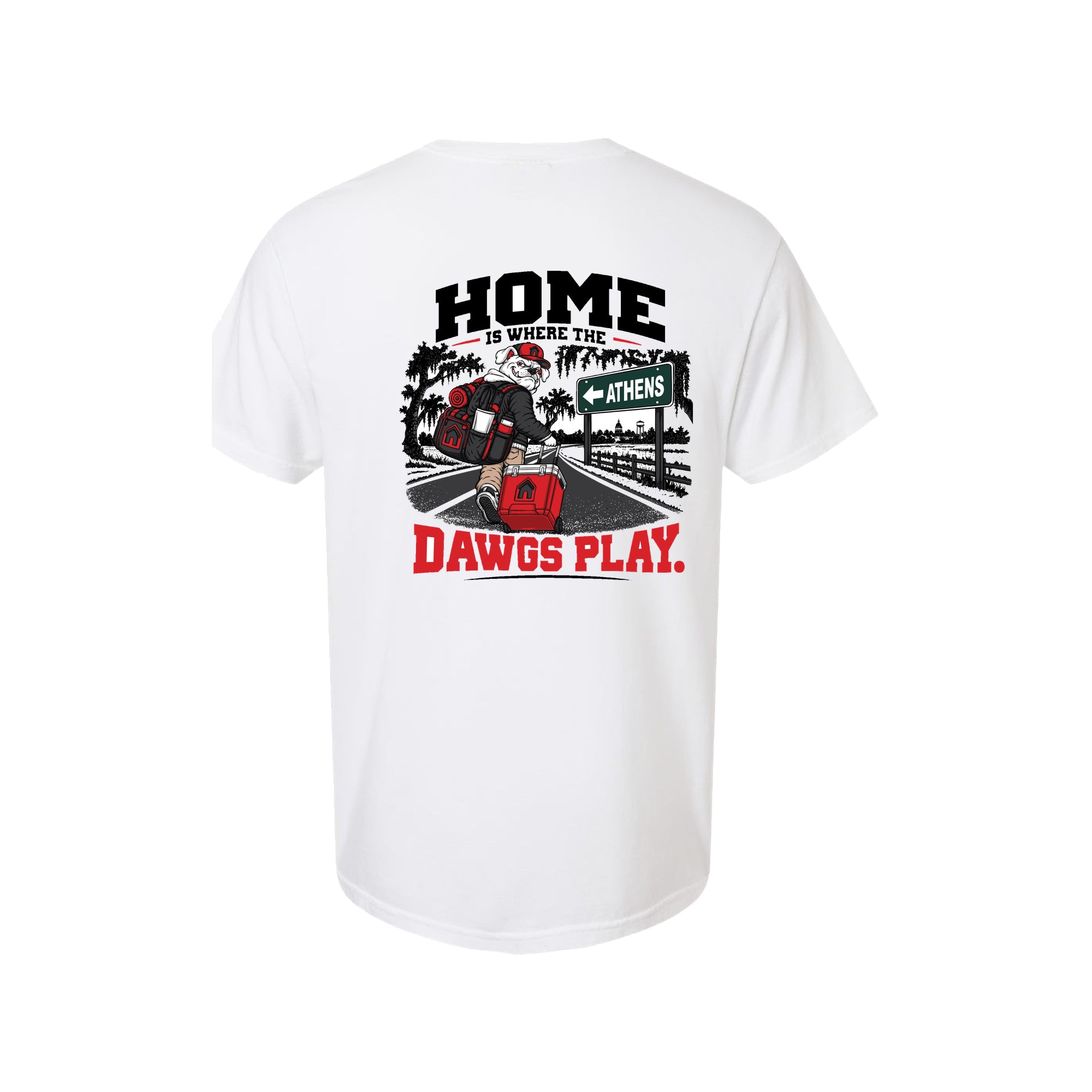 Roadie — Home Is Where the Dawgs Play Tee — back view