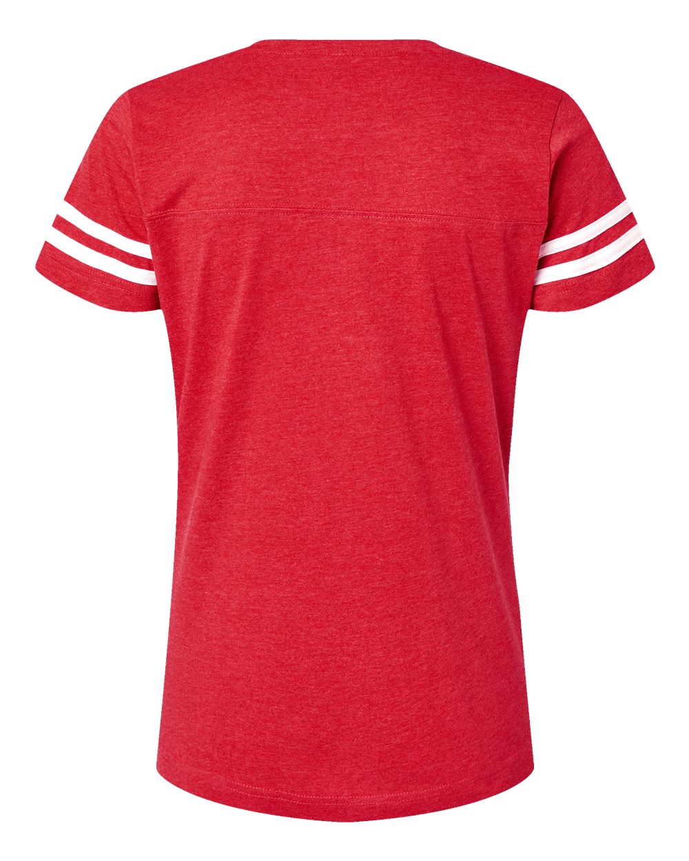 Look Cute, Bark Loud Women’s Football V-Neck — back view