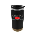 Kirby’s K9s black 20 oz tumbler — logo side
