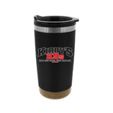 Kirby’s K9s black 20 oz tumbler — logo side