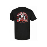 The Professor — Educated, Not Domesticated Tee — black — back view