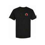 The Professor — Educated, Not Domesticated Tee — black — front view
