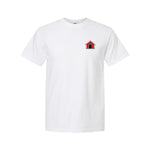 The Professor — Educated, Not Domesticated Tee — white — front view