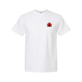 The Professor — Educated, Not Domesticated Tee — white — front view