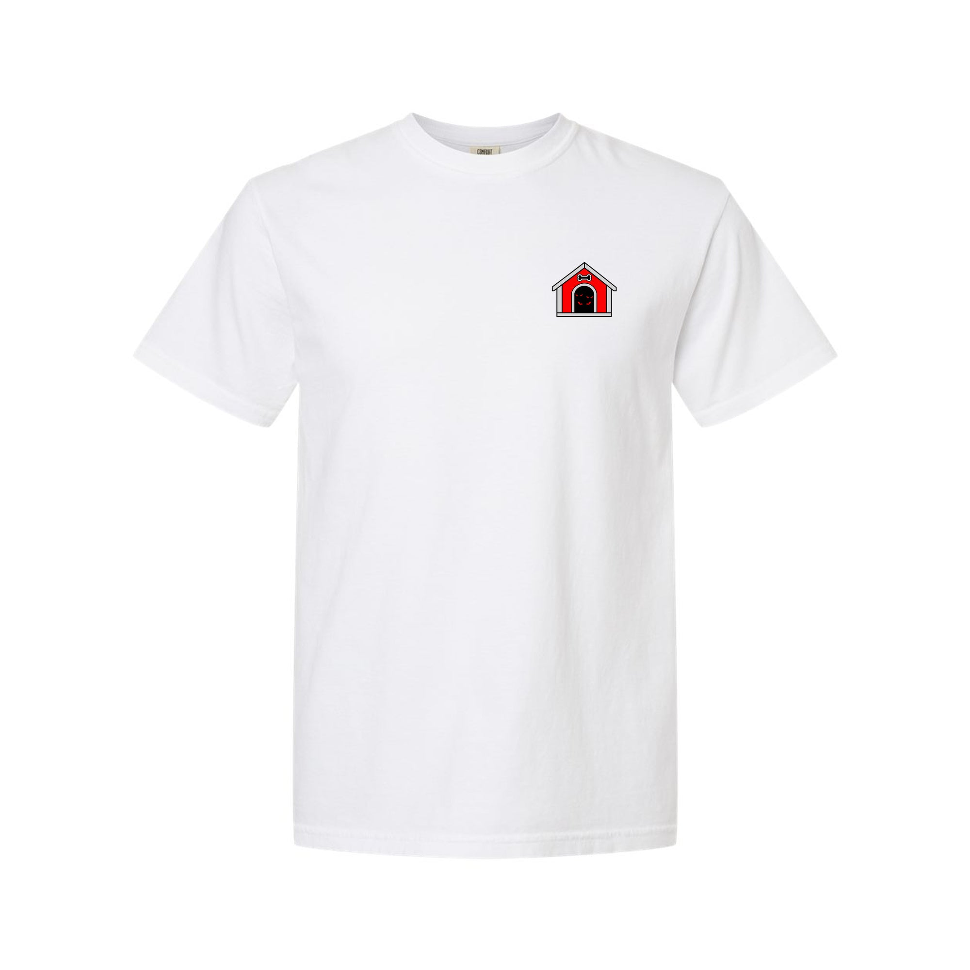 The Professor — Educated, Not Domesticated Tee — white — front view